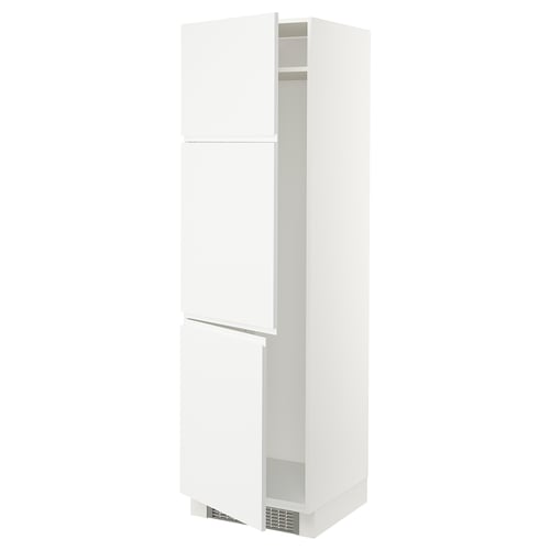SEKTION Armoire haute pr réfrig/congélateur, blanc/Voxtorp blanc mat, 24x24x80 "