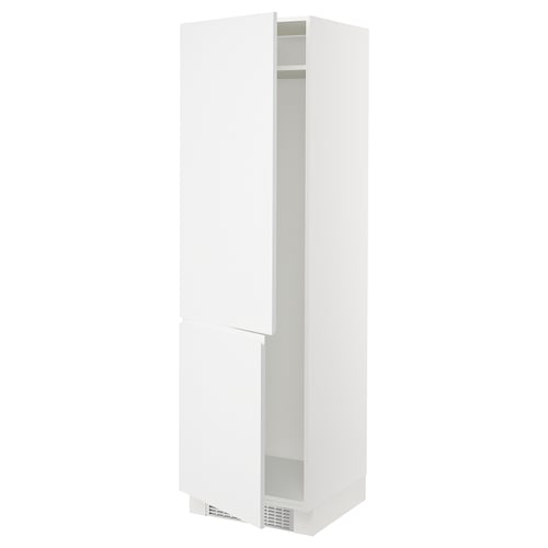 SEKTION Armoire haute pr réfrig/congélateur, blanc/Voxtorp blanc mat, 24x24x80 "