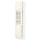 SEKTION Armoire haute pte vitr/2 ptes, blanc/Bodbyn blanc cassé, 18x15x80 "