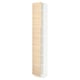 SEKTION Armoire haute + tablette/2ptes, blanc/Askersund effet frêne clair, 15x15x90 "