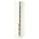 SEKTION Armoire haute + tablette/2ptes, blanc/Aspudden blanc mat, 18x24x80 "