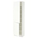 SEKTION Armoire haute + tablette/2ptes, blanc/Aspudden blanc mat, 24x15x80 "