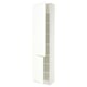 SEKTION Armoire haute + tablette/2ptes, blanc/Aspudden blanc mat, 24x15x90 "