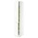 SEKTION Armoire haute + tablette/2ptes, blanc/Aspudden blanc mat, 15x24x80 "