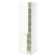 SEKTION Armoire haute + tablette/2ptes, blanc/Aspudden blanc mat, 24x24x80 "