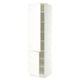 SEKTION Armoire haute + tablette/2ptes, blanc/Aspudden blanc mat, 24x24x90 "