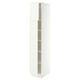SEKTION Armoire haute + tablette/2ptes, blanc/Aspudden blanc mat, 15x24x80 "