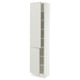 SEKTION Armoire haute + tablette/2ptes, blanc/Aspudden gris clair, 18x15x80 "