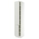 SEKTION Armoire haute + tablette/2ptes, blanc/Aspudden gris clair, 18x24x90 "