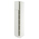 SEKTION Armoire haute + tablette/2ptes, blanc/Aspudden gris clair, 15x24x80 "