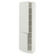 SEKTION Armoire haute + tablette/2ptes, blanc/Aspudden gris clair, 24x15x80 "