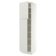 SEKTION Armoire haute + tablette/2ptes, blanc/Aspudden gris clair, 24x24x90 "