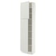 SEKTION Armoire haute + tablette/2ptes, blanc/Aspudden gris clair, 24x15x90 "