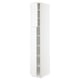 SEKTION Armoire haute + tablette/2ptes, blanc/Axstad blanc mat, 15x24x90 "