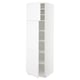 SEKTION Armoire haute + tablette/2ptes, blanc/Axstad blanc mat, 24x24x80 "