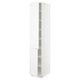 SEKTION Armoire haute + tablette/2ptes, blanc/Axstad blanc mat, 15x24x80 "