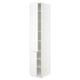 SEKTION Armoire haute + tablette/2ptes, blanc/Axstad blanc mat, 18x24x90 "