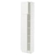 SEKTION Armoire haute + tablette/2ptes, blanc/Axstad blanc mat, 18x15x80 "