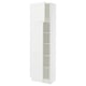 SEKTION Armoire haute + tablette/2ptes, blanc/Axstad blanc mat, 24x15x80 "