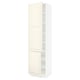 SEKTION Armoire haute + tablette/2ptes, blanc/Bodbyn blanc cassé, 24x24x90 "