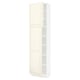 SEKTION Armoire haute + tablette/2ptes, blanc/Bodbyn blanc cassé, 24x15x90 "