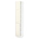 SEKTION Armoire haute + tablette/2ptes, blanc/Bodbyn blanc cassé, 15x15x80 "