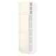SEKTION Armoire haute + tablette/2ptes, blanc/Bodbyn blanc cassé, 24x24x80 "