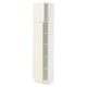 SEKTION Armoire haute + tablette/2ptes, blanc/Bodbyn blanc cassé, 18x15x80 "