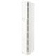 SEKTION Armoire haute + tablette/2ptes, blanc Enköping/blanc effet bois, 15x24x90 "