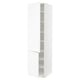 SEKTION Armoire haute + tablette/2ptes, blanc Enköping/blanc effet bois, 24x24x90 "
