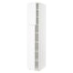 SEKTION Armoire haute + tablette/2ptes, blanc Enköping/blanc effet bois, 18x24x90 "
