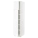 SEKTION Armoire haute + tablette/2ptes, blanc Enköping/blanc effet bois, 18x24x80 "