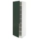 SEKTION Armoire haute + tablette/2ptes, blanc/Havstorp vert profond, 24x24x80 "