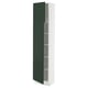 SEKTION Armoire haute + tablette/2ptes, blanc/Havstorp vert profond, 18x15x80 "