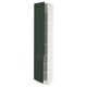 SEKTION Armoire haute + tablette/2ptes, blanc/Havstorp vert profond, 18x15x90 "
