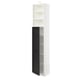 SEKTION Armoire haute + tablette/2ptes, blanc/Lerhyttan teinté noir, 18x15x90 "