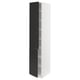 SEKTION Armoire haute + tablette/2ptes, blanc/Nickebo anthracite mat, 15x24x80 "