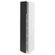 SEKTION Armoire haute + tablette/2ptes, blanc/Nickebo anthracite mat, 15x24x80 "