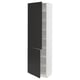 SEKTION Armoire haute + tablette/2ptes, blanc/Nickebo anthracite mat, 24x15x80 "