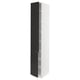 SEKTION Armoire haute + tablette/2ptes, blanc/Nickebo anthracite mat, 15x24x90 "