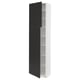SEKTION Armoire haute + tablette/2ptes, blanc/Nickebo anthracite mat, 24x15x90 "