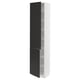 SEKTION Armoire haute + tablette/2ptes, blanc/Nickebo anthracite mat, 18x15x80 "