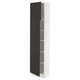 SEKTION Armoire haute + tablette/2ptes, blanc/Nickebo anthracite mat, 18x15x80 "