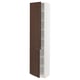 SEKTION Armoire haute + tablette/2ptes, blanc/Sinarp brun, 18x15x80 "