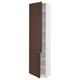 SEKTION Armoire haute + tablette/2ptes, blanc/Sinarp brun, 24x15x90 "