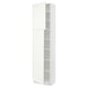 SEKTION Armoire haute + tablette/2ptes, blanc/Vallstena blanc, 24x15x90 "