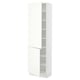 SEKTION Armoire haute + tablette/2ptes, blanc/Vallstena blanc, 24x15x80 "