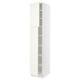 SEKTION Armoire haute + tablette/2ptes, blanc/Vallstena blanc, 18x24x90 "