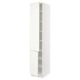 SEKTION Armoire haute + tablette/2ptes, blanc/Vallstena blanc, 18x24x90 "