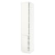 SEKTION Armoire haute + tablette/2ptes, blanc/Veddinge blanc, 18x24x90 "